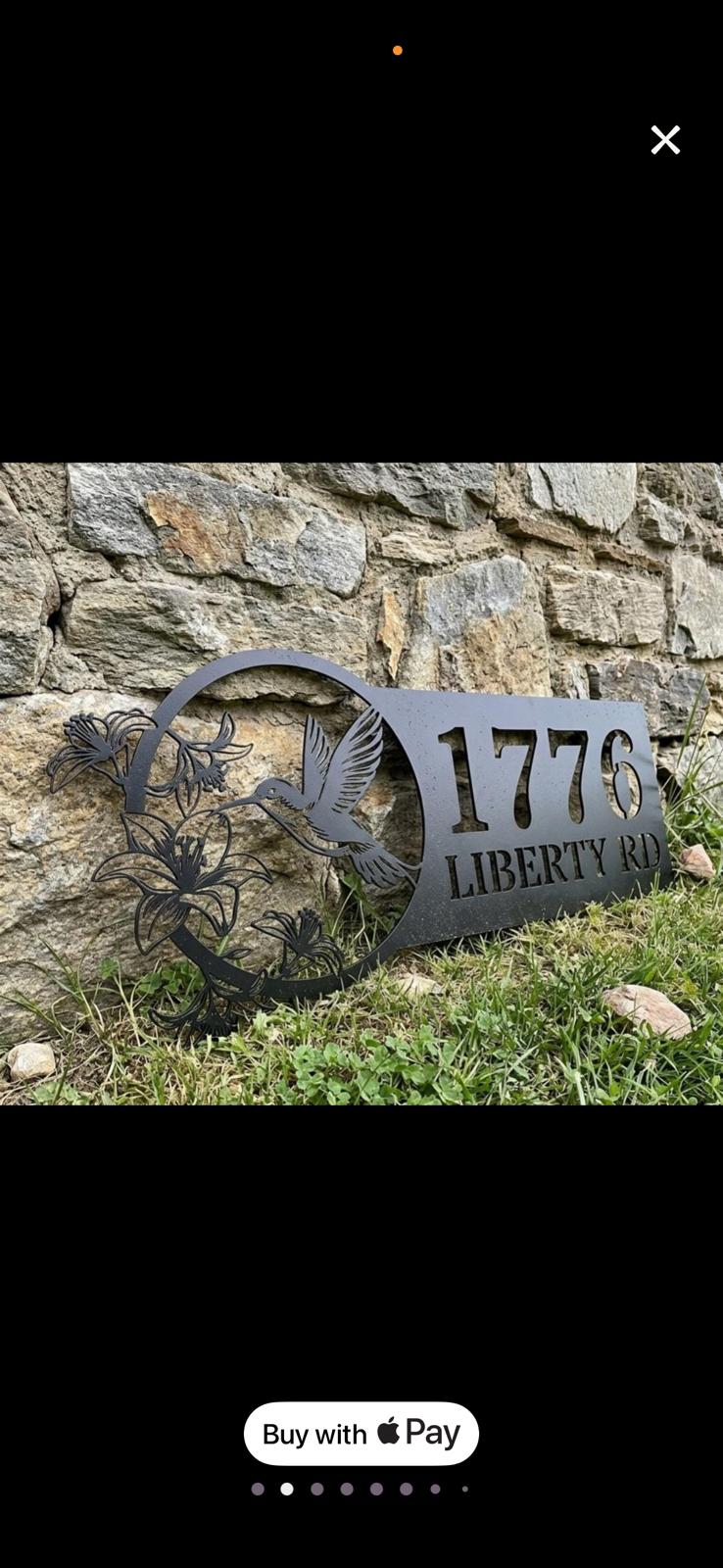 Custom Address Sign — custom metal wall art